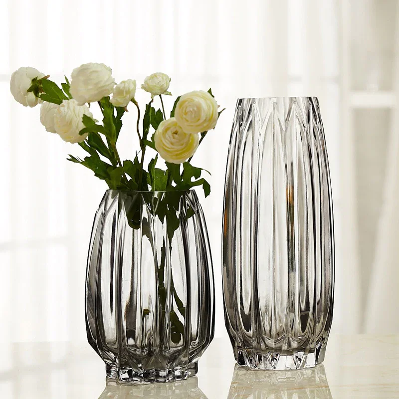 Vetra – Vase en Verre Fumé